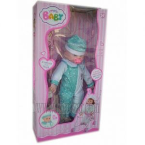 Детска играчка Кукла с биберон, смее се и плаче + подарък