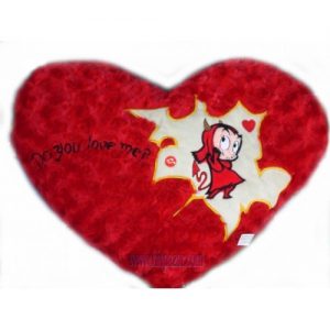 Плюшено сърце с дяволче