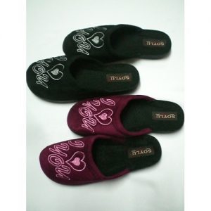 Дамски чехли с бродерия