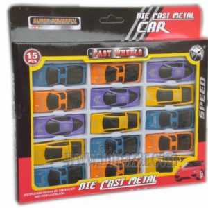 Комплект Метални коли Super powerful 15 броя