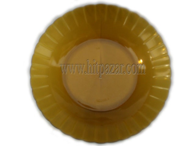 Чиния кафяво стъкло 22,5