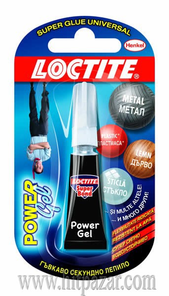 Секундно лепило Локтайт супер бонд Loctite Super Bond Power Gel 2 g - гел