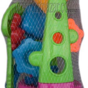 Комплект за пясък Воденица с лапатка и форми за пясък