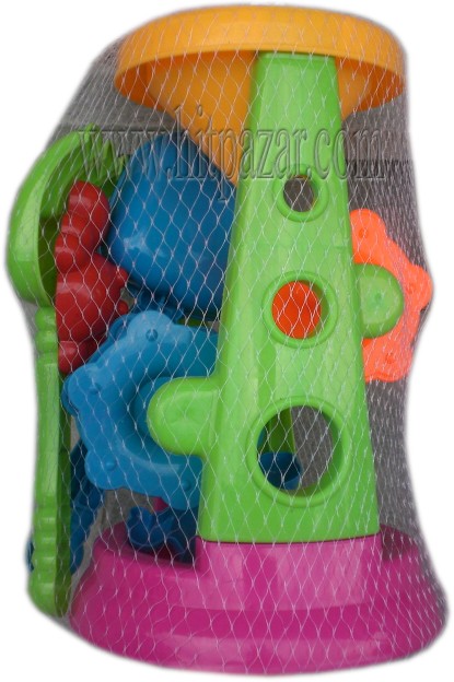 Комплект за пясък Воденица с лапатка и форми за пясък