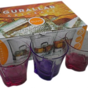 Чаши за високоалкохолни напитки от цветно стъкло Truva