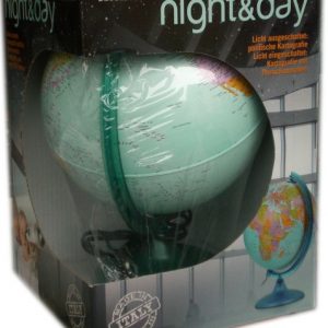 Светещ Глобус Ден и нощ