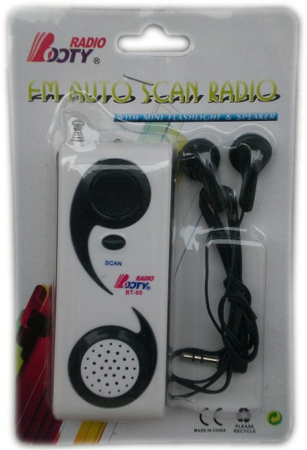 Радио с фенерче и слушалки - FM auto scan radio