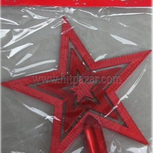 Връх за Коледна и новогодишна елха Червен