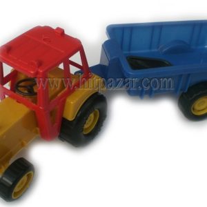 Детска играчка комплект Трактор с ремарке и лопатка