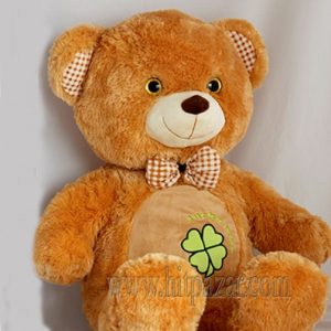 Плюшено мече с детелина