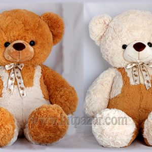 Плюшено мече с гащиризон, два цвята