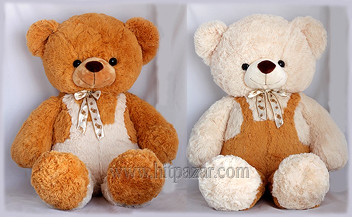 Плюшено мече с гащиризон, два цвята