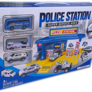 Детски комплект Гараж - Полиция