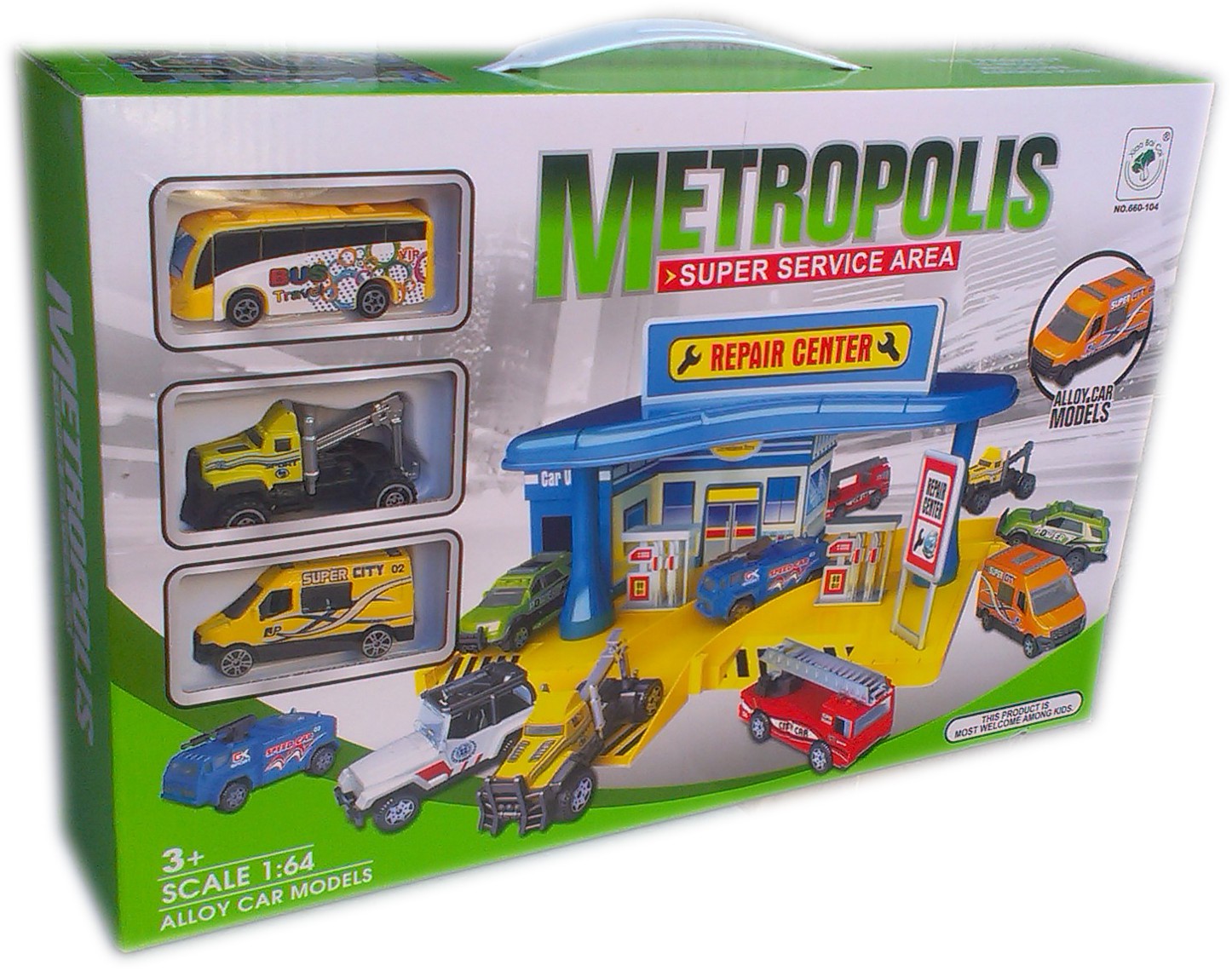 Детски комплект Гараж - Сервиз