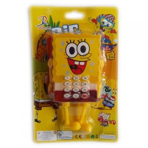 Детска играчка музикален телефон Спондж Боб Sponge Bob