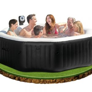 Надуваемo джакузи с водни и въздушни струи INTEX PureSpa Delux 218 х 168 х 71 см