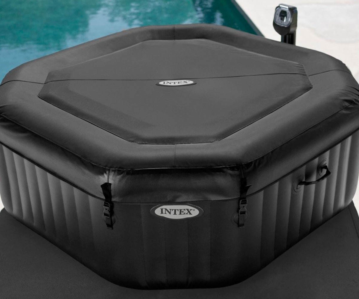 Надуваемo джакузи с водни и въздушни струи INTEX PureSpa Delux 218 х 168 х 71 см