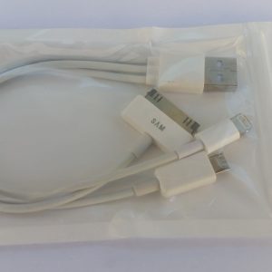 USB кабел/преходник с 3 накрайника - стандартни