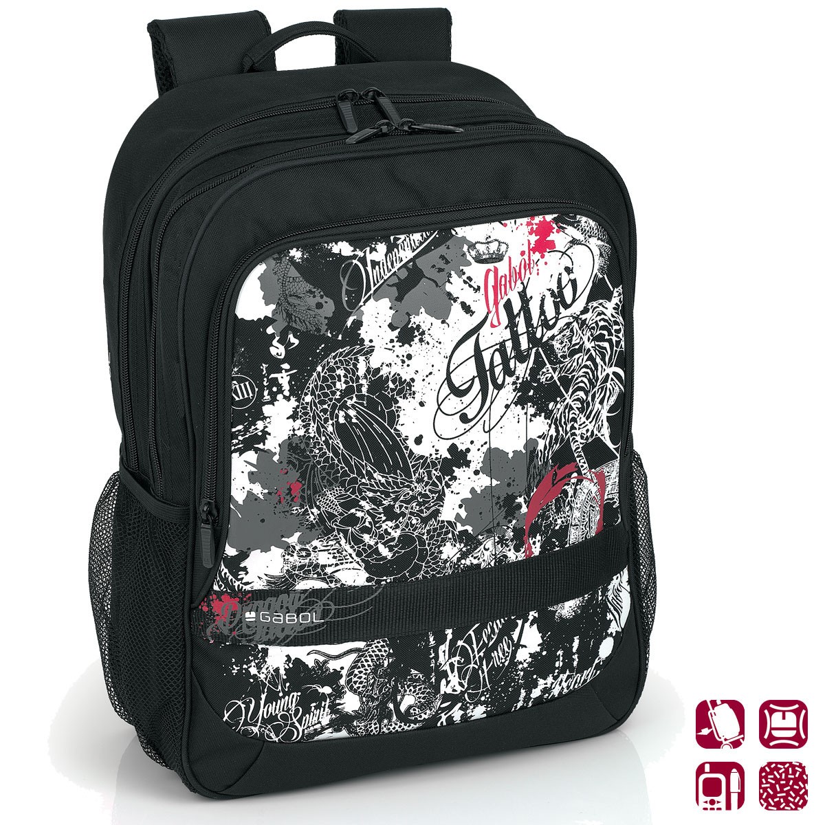 ГАБОЛ Gabol - Dragon Ученическа раница с две отделения