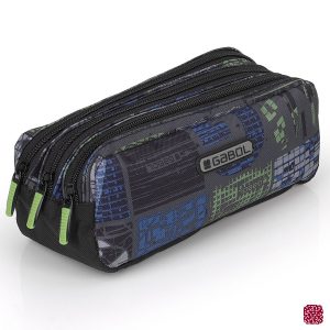 Gabol - City Ученически несесер с 3 ципа