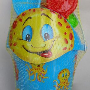 Комплект кофичка за пясък с 3D ефект - жабче и октопод