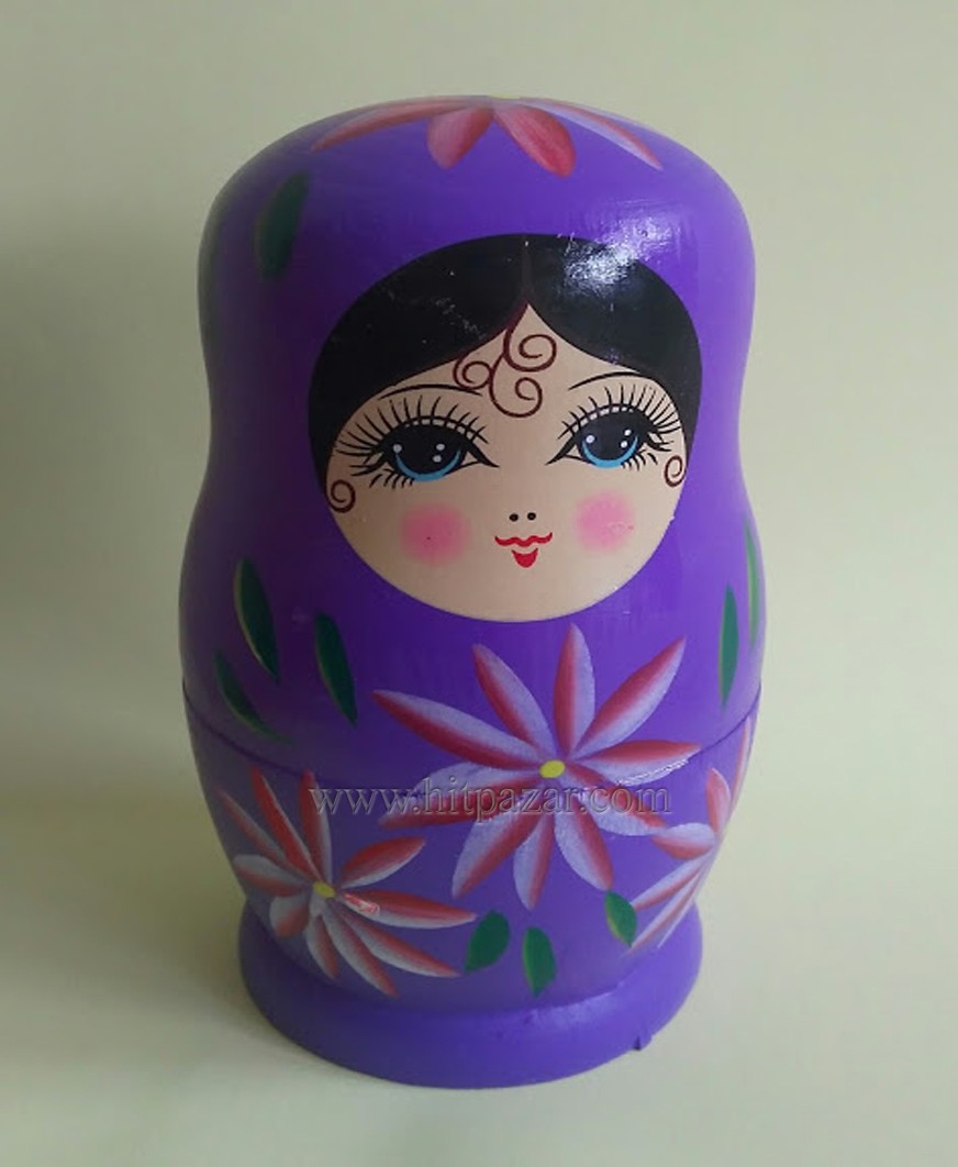 Матрьошка - 5 части , различни цветове