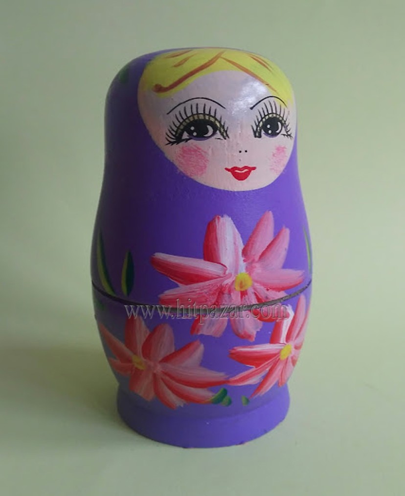 Матрьошка светла - 5 части , различни цветове
