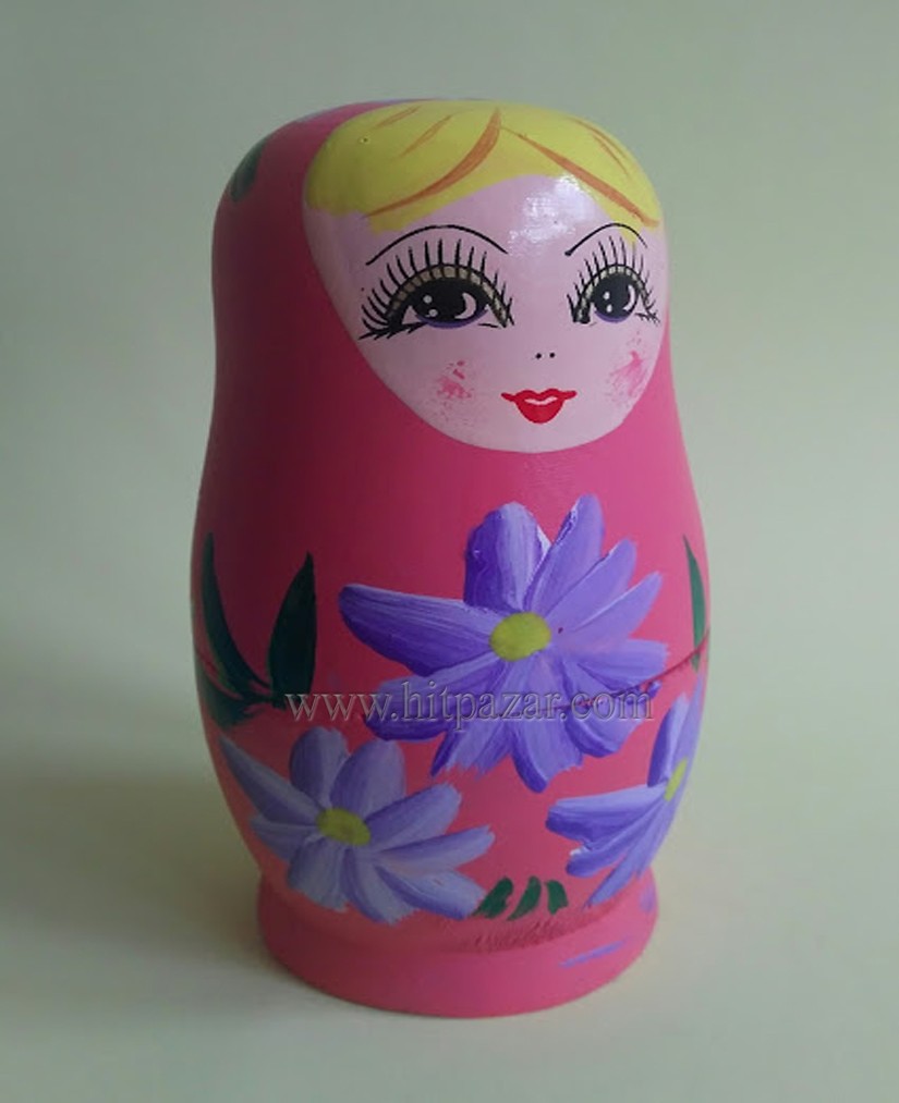 Матрьошка светла - 5 части , различни цветове