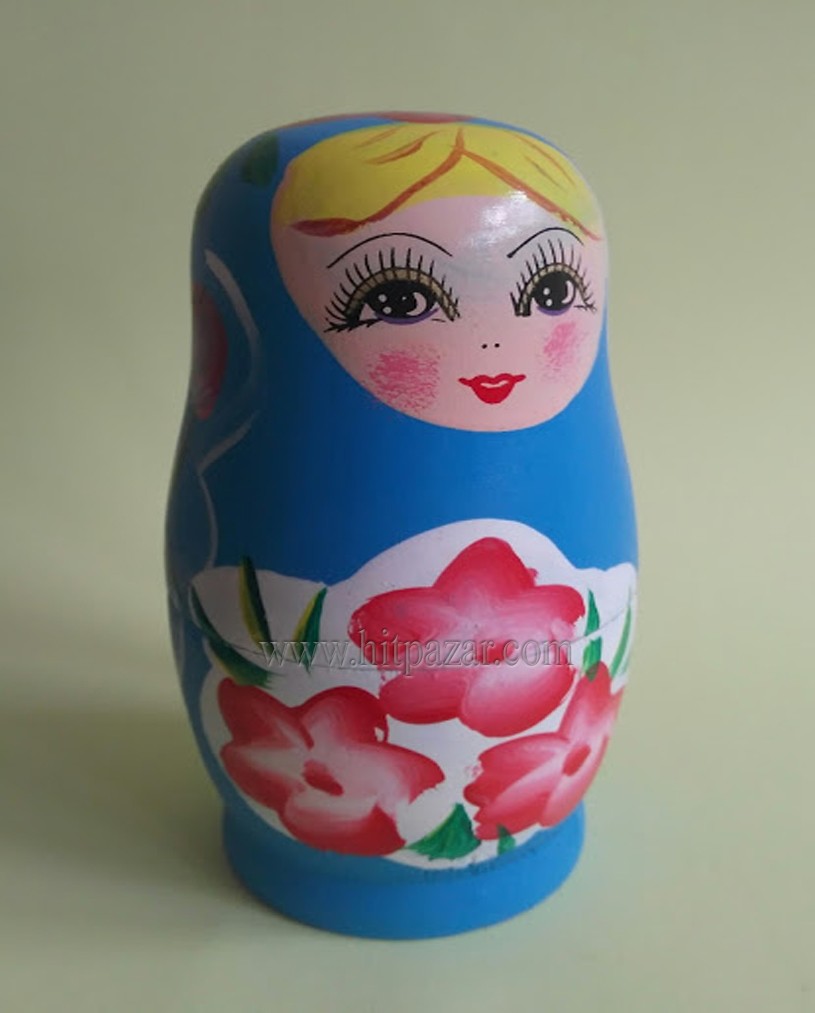 Матрьошка светла - 5 части , различни цветове