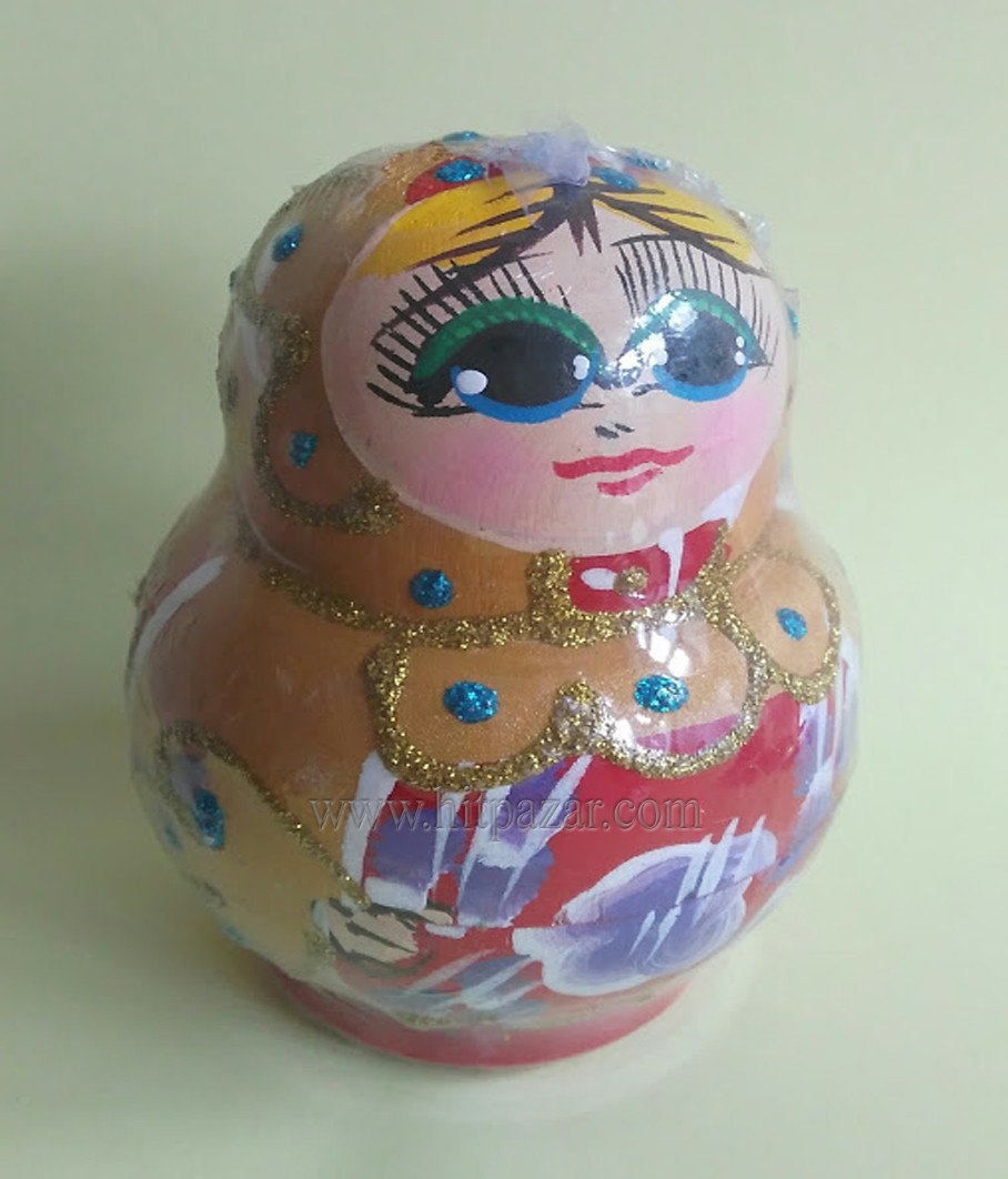 Матрьошка светла - 5 части , два цвята