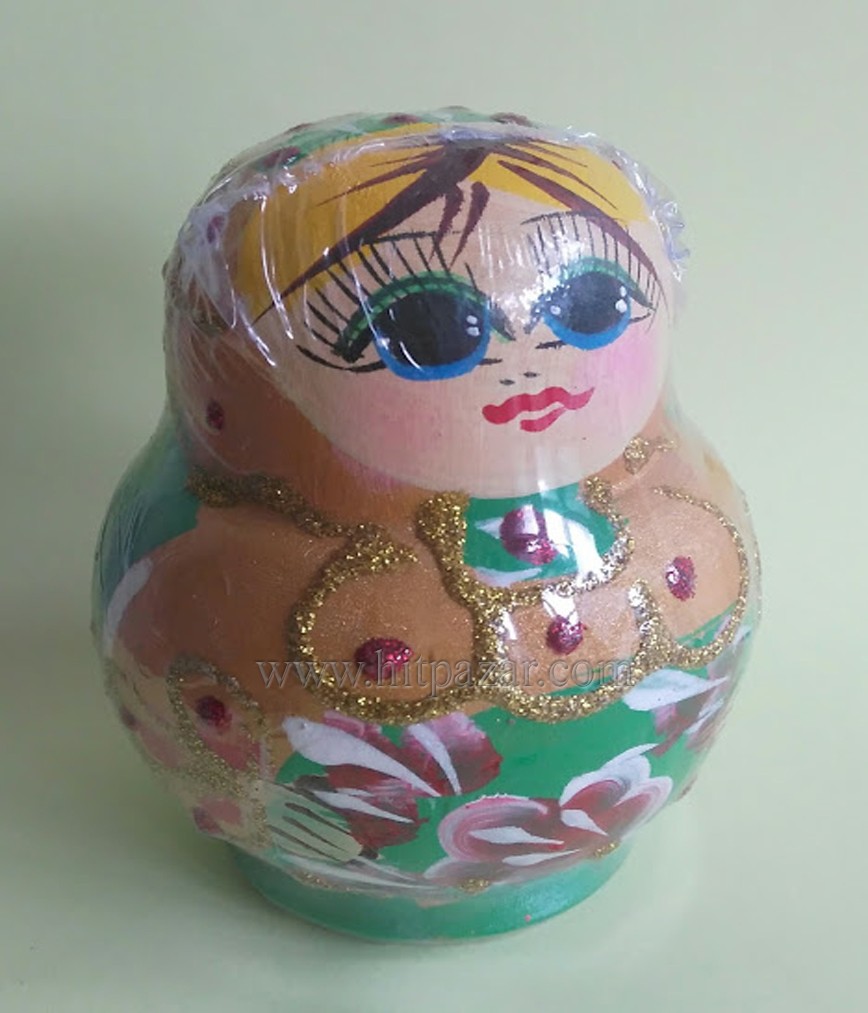 Матрьошка светла - 5 части , два цвята