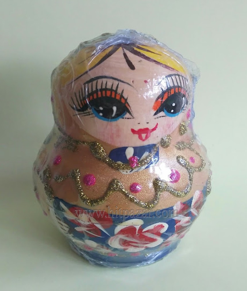 Матрьошка светла - 5 части , два цвята