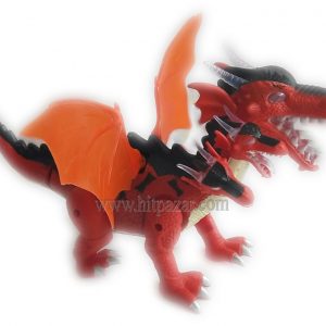 Детска играчка Динозавър Петглав ходещ със светлина и звук NY010-B