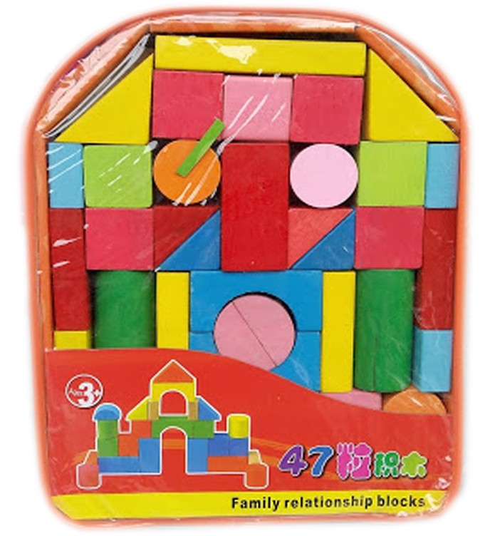 Конструктор дървен 47 части