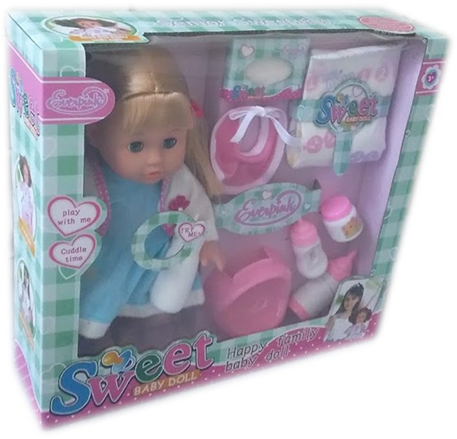 Кукла бебе пикаещо Sweet Baby Doll с памперс и аксесоари