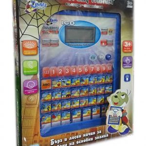 Детска играчка Говорещ таблет българо-английски - син цвят