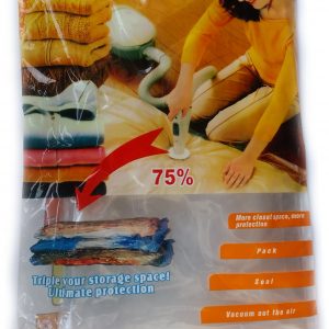 Вакуумен плик за съхранение на дрехи и завивки 60 х 80
