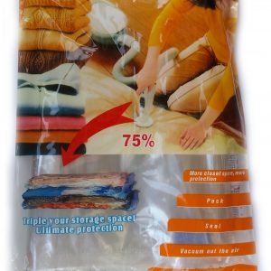 Вакуумен плик за съхранение на дрехи и завивки 70 х 100