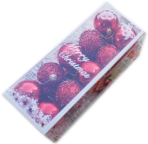 Коледен комплект Топки за украса на елхата и дома - червена