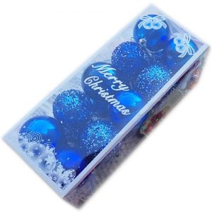 Коледен комплект Топки за украса на елхата и дома - тъмно син