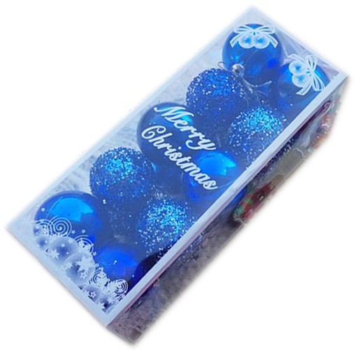 Коледен комплект Топки за украса на елхата и дома - тъмно син