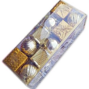 Коледен комплект Топки за украса на елхата и дома - златист