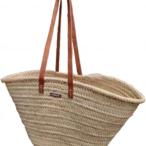 Модерна и удобна плажна чанта с дълги кожени дръжки за рамо Фабризио Fabrizio