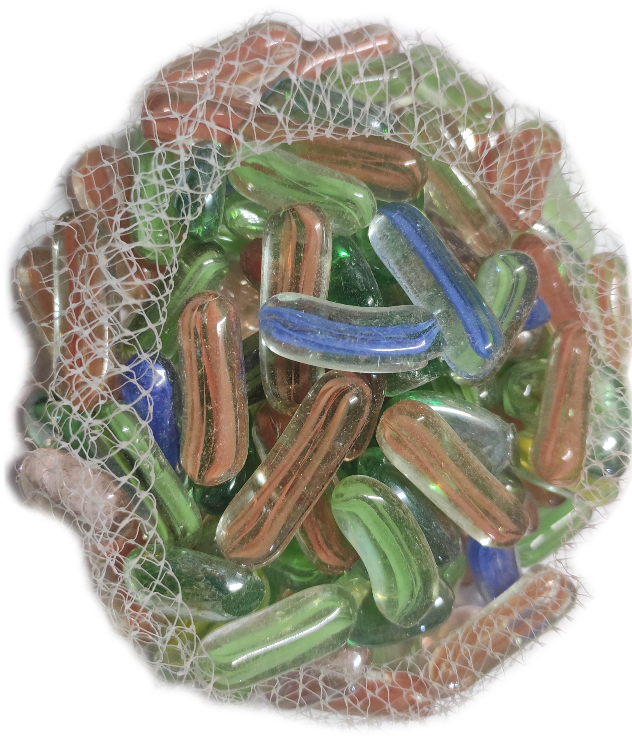 Комплект Цветни камъни за декорация - дълги