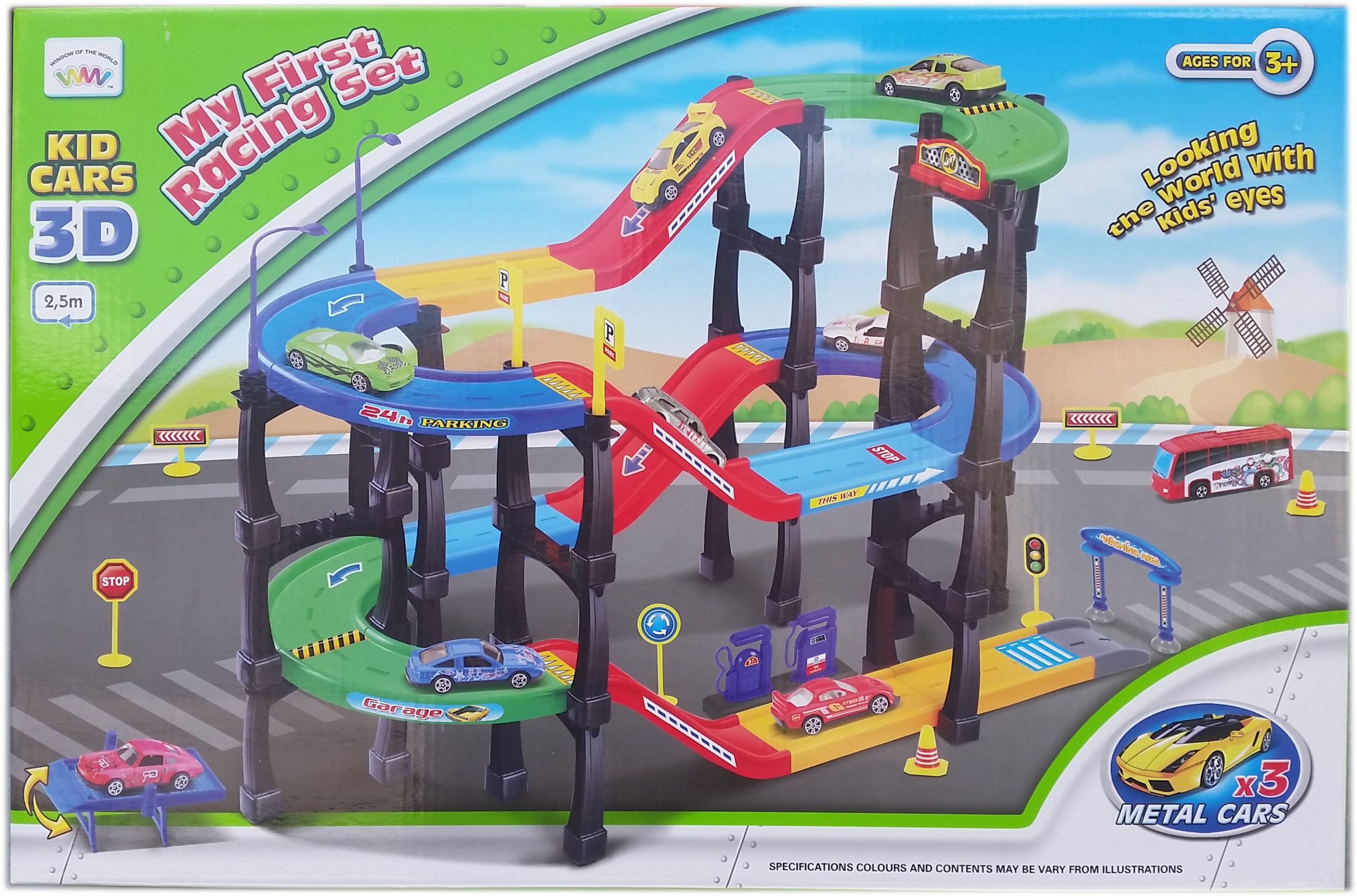 Писта с 3 броя метални коли 3D, Моята първа писта