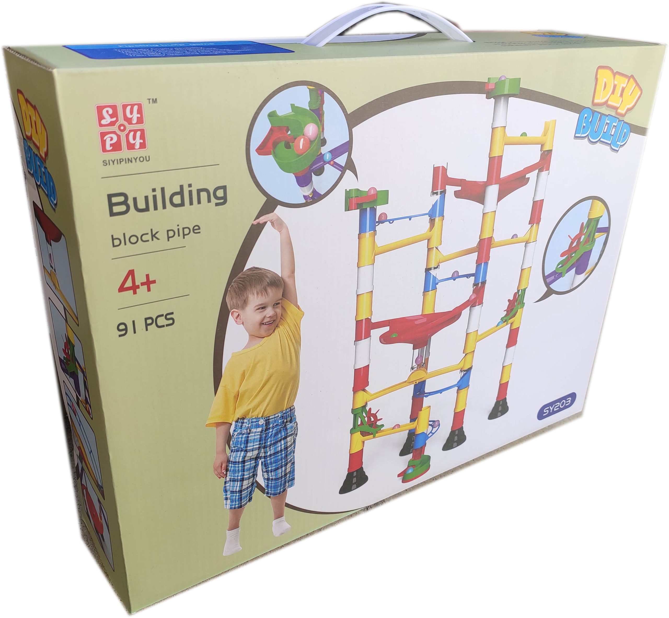 Писта с топчета с 91 части, детски конструктор игра