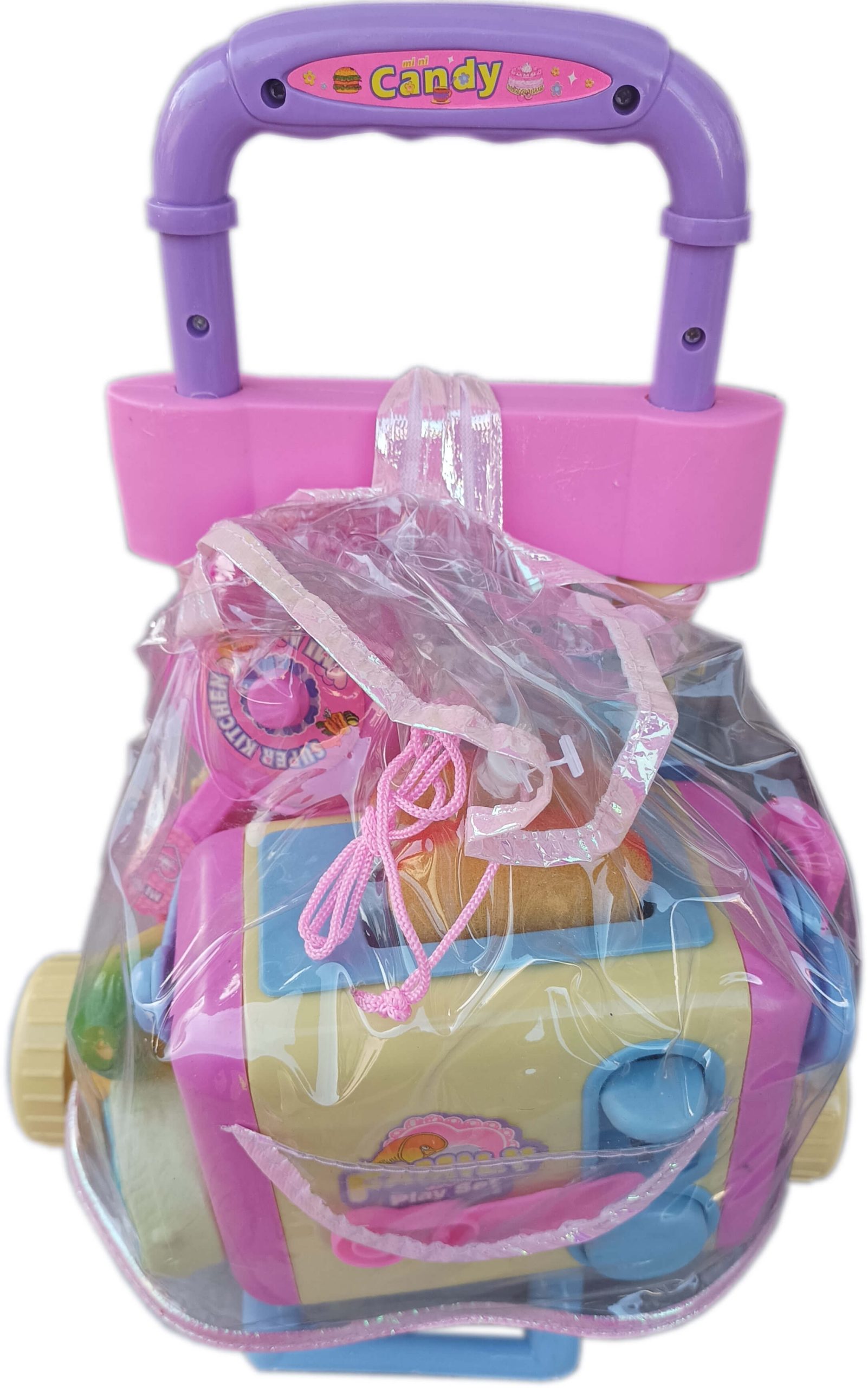 Тостер с прибори за хранене за кукли и количка 19 части