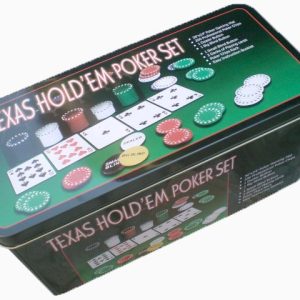 Покер, пълен комплект за игра на Texas hold'em poker set 200