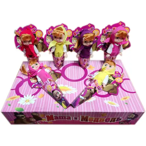 Комплект кукли Маша и Мечока четири различни цвята