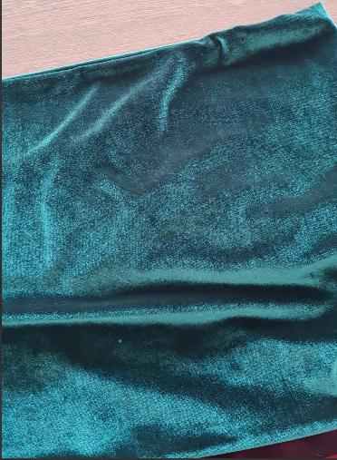 Плат Кадифе, маслено зелено, черно, червено